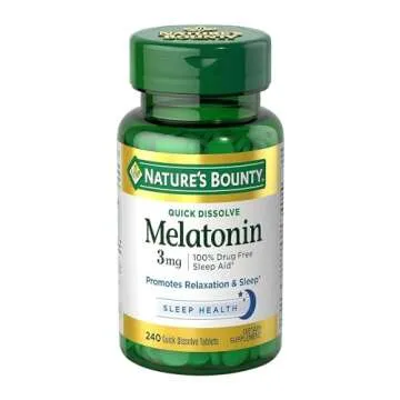 Nature’s Bounty Melatonin 3mg for Sleep Support 240 Count
