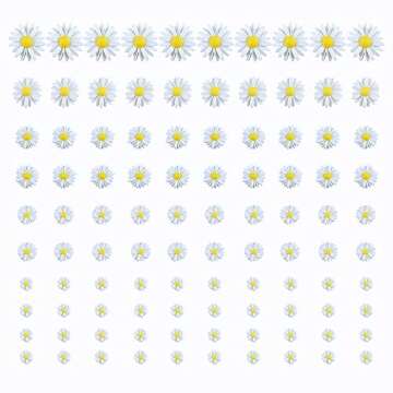 FAZHBARY 100 PCS Daisy Resin Flowers with No Holes Small Flatback Resin Charms Bulk Embellishments for Crafts DIY Scrapbooking Accessorie