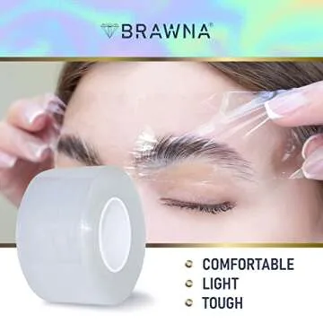 BRAWNA 1300 Ft [ 400 M ] Superior Preservative Film – Microblading Wrap for Lip Blush, Eyebrow Lamination, Tint Kit & Lash Lift – PMU Plastic Wrap & PMU Supplies - Microblading Kit - 1 Pack- Pink Box