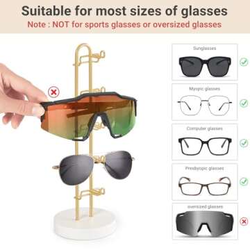 Mkono Sunglasses Organizer Modern Glasses Holder