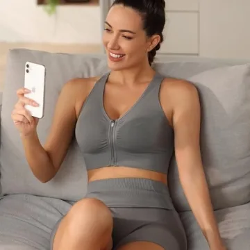Evercute Zip Front Post-Surgery Bra for Easy Comfort
