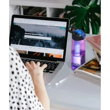 Filtered Water Bottle with 0.1-Micron Filter for Adventure