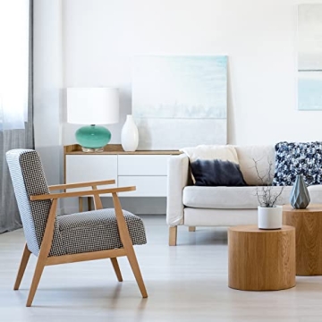 Lalia Home 15.25" Stylish Blue Bedside Table Lamp