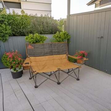 Kelty Low Loveseat, Canyon Brown/Beluga For Camping