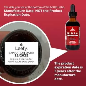 Leefy Organics Tart Cherry Supplement Nidra - Fast Absorbing, Non-GMO, Gluten-Free - Promotes Recovery, Joint Support, Sleep & Circulation for Adults - 2 Oz