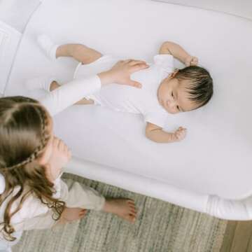 Baby Delight Beside Me Dreamer Bassinet | Bedside Sleeper | 6-Position Height Adjustment | Driftwood Grey