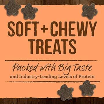 Merrick Power Bites Natural Soft And Chewy Real Meat Dog Treats, Grain Free Snack With Real Salmon Recipe - 6 oz. Bag