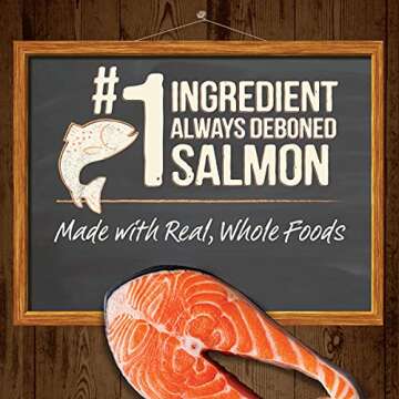 Merrick Power Bites Natural Soft And Chewy Real Meat Dog Treats, Grain Free Snack With Real Salmon Recipe - 6 oz. Bag