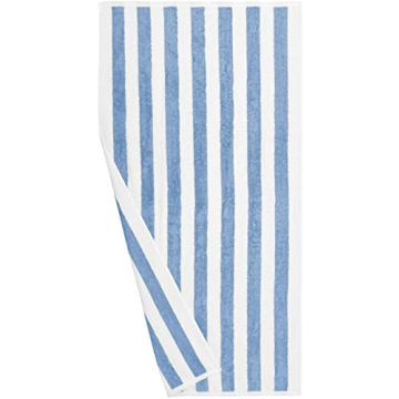 Soft Sky Blue Cabana Stripe Beach Towels for All