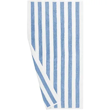 Soft Sky Blue Cabana Stripe Beach Towels for All