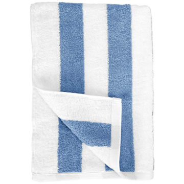 Soft Sky Blue Cabana Stripe Beach Towels for All