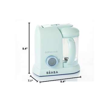 BEABA Babycook Solo 4 in 1 Baby Food Maker Baby Food Processor Baby Food Blender, Baby Food Steamer, Homemade Baby Food, Make Fresh Healthy Baby Food at Home, Large 4.5 Cup Capacity, Blueberry