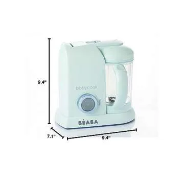 BEABA Babycook Solo 4 in 1 Baby Food Maker Baby Food Processor Baby Food Blender, Baby Food Steamer, Homemade Baby Food, Make Fresh Healthy Baby Food at Home, Large 4.5 Cup Capacity, Blueberry