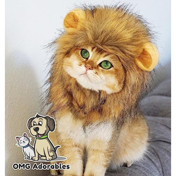 Adorable Lion Mane Costume for Cats - OMG Adorables