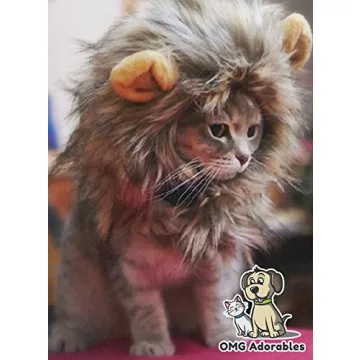 Adorable Lion Mane Costume for Cats - OMG Adorables