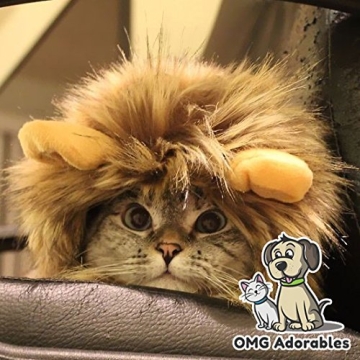 Adorable Lion Mane Costume for Cats - OMG Adorables