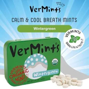 Organic Wintergreen Breath Mints by VerMints