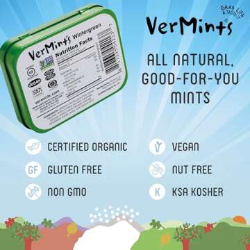 Organic Wintergreen Breath Mints by VerMints