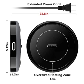 Smart Coffee Cup Warmer Set with Auto On/Off Feature