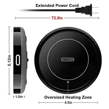 Smart Coffee Cup Warmer Set with Auto On/Off Feature
