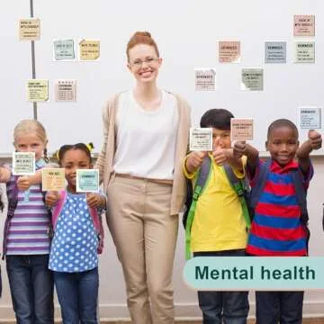 Motipuns 300 Pcs Mental Health Stickers Reminder Decals Laptop Water Bottle Positive Waterproof Stickers Psychology Affirmations Feelings Mental Health Decor for Adult(Warm Color)