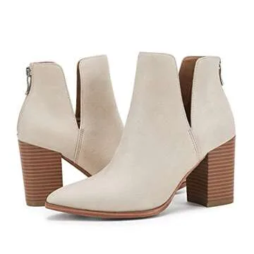 Stylish SERAIH Womens Pointed Toe Ankle Booties