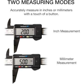 NEIKO 01417A 6” Digital Caliper | Electronic Measuring Tool | Range of 0-6”or 0-150mm | Inch and Millimeters | Large LCD Display | External and Internal Measuring Jaw | Zero Setting and Auto Off