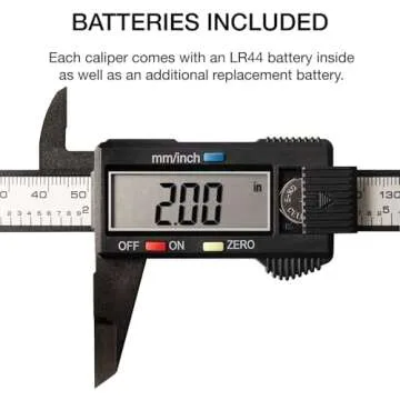 NEIKO 01417A 6” Digital Caliper | Electronic Measuring Tool | Range of 0-6”or 0-150mm | Inch and Millimeters | Large LCD Display | External and Internal Measuring Jaw | Zero Setting and Auto Off