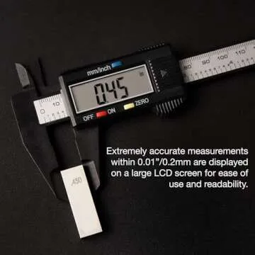 NEIKO 01417A 6” Digital Caliper | Electronic Measuring Tool | Range of 0-6”or 0-150mm | Inch and Millimeters | Large LCD Display | External and Internal Measuring Jaw | Zero Setting and Auto Off
