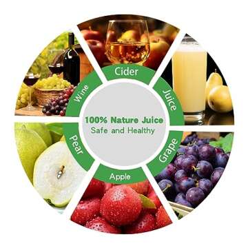 Fruit and Apple Crusher - 7L Stainless Steel Manual Juicer Grinder, Fruit Scratter Pulper for Wine and Cider Pressing