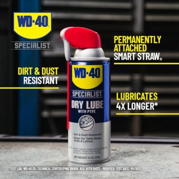 WD-40 Specialist Dry Lube - Mess-Free Lubrication in 10 OZ