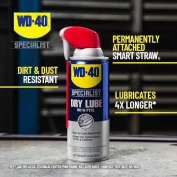 WD-40 Specialist Dry Lube - Mess-Free Lubrication in 10 OZ