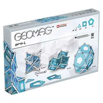 Geomag Magnetic Toys for Kids | Pro-L STEM Building Set 110 Pieces