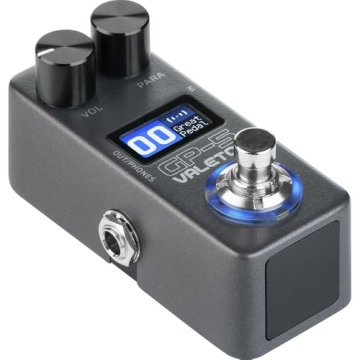 Valeton GP-5 Compact Multi-Effects Processor and Pedalzoo Flat Patch for Guitar Effects Pedals 3 Inc...