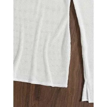 MakeMeChic Crochet Cover Up Dress for Stylish Beachwear