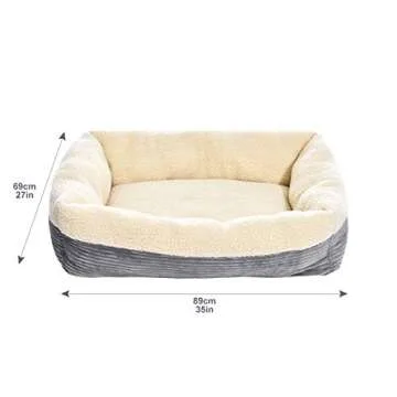 Cozy Self-Warming Pet Bed for Dogs and Cats, 35-Inch