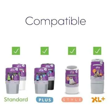 Litter Genie Refill Bags | Jumbo 2- Count (Pack of 1) | Up to 8 Months of Supply in 2 cartridges | Ultimate Odor Control Cat Litter Bags