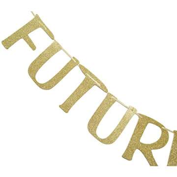 Future Mrs & Mrs Banner Gold Glitter Photo Booth Props for Lesbian Bridal Shower Engagement Wedding ...