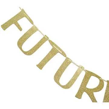 Future Mrs & Mrs Banner Gold Glitter Photo Booth Props for Lesbian Bridal Shower Engagement Wedding ...