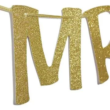 Future Mrs & Mrs Banner Gold Glitter Photo Booth Props for Lesbian Bridal Shower Engagement Wedding Bachelorette Party Decor