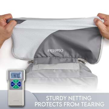 OlarHike 6 Set Packing Cubes for Travel, Luggage Organizer Bags for Travel Accessories Travel Essentials, Travel Cubes for Carry on Suitcases，3 Various Sizes(Large,Medium,Small)