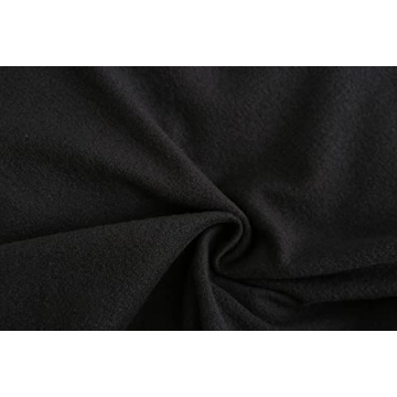 SSLR Black Thermal Turtleneck Women Fleece Lined Slim Fit