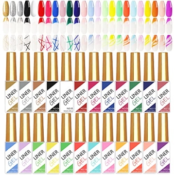 Vibrant 24 Colors Neon Painting Gel Nail Polish Set