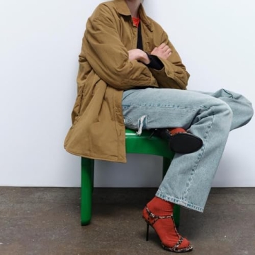 YIYA Women's Leopard Open Toe Ankle Strappy Heels