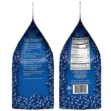 Wyman’s Frozen Wild Blueberries | No Preservatives, Non-GMO Certified | 18 Pounds Total of Fresh Frozen Fruit - 3LB per Bag (6 Pack)