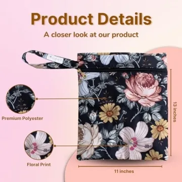 Iris & Ella Breast Pump Wet Dry Bag - Stylish & Functional