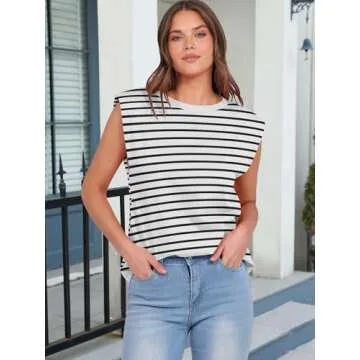 Trendy ANRABESS Women's Sleeveless Tank Tops for Summer