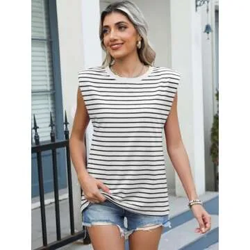 Trendy ANRABESS Women's Sleeveless Tank Tops for Summer