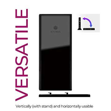 ICY BOX USB 3.0 Universal Laptop Docking Station for Windows/Mac - Dual Monitor Dock (Dual HDMI, Gigabit Ethernet, Audio, 4 USB Ports) with USB B to A/C Cable