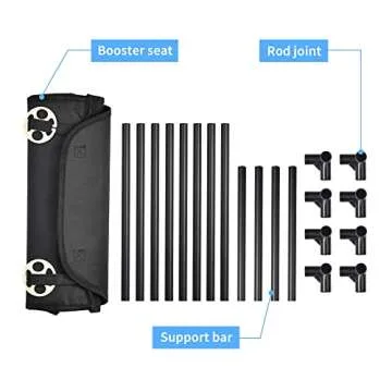 Dog Car Seats, Pet Reinforce Car Booster Seat for Dogs Cats Durable Portable and Breathable Bag Waterproof Puppy Car Seat Suitable for Small and Medium Pets Upgraded.